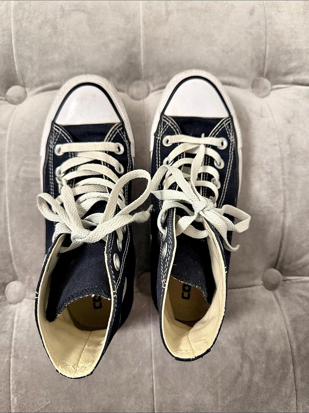 Converse Chuck Taylor All Star High Top Sneakers Black & White US Women 6